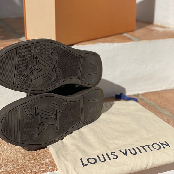 Louis Vuitton Monogram Macassar High Top Sneakers - Picture 6 of 9